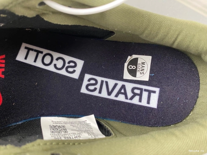 Rep TB X 1 OG AIR OLIVE TRAVIS MEDIUM JORDAN LOW SCOTT DM7866-200 0730